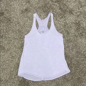 Lululemon Women's Lavender Tank Top - racerback no size tag fits like a 6